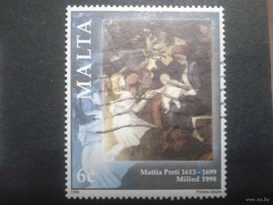 Мальта 1998 Рождество, живопись