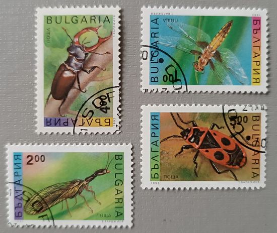 Болгария, 1993. Насекомые, набор
