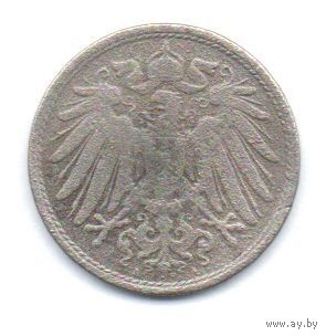 ГЕРМАНСКАЯ ИМПЕРИЯ. 10 ПФЕННИГОВ 1907 A