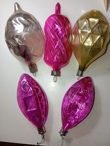 Ёлочные игрушки - Фонарики , СССР .