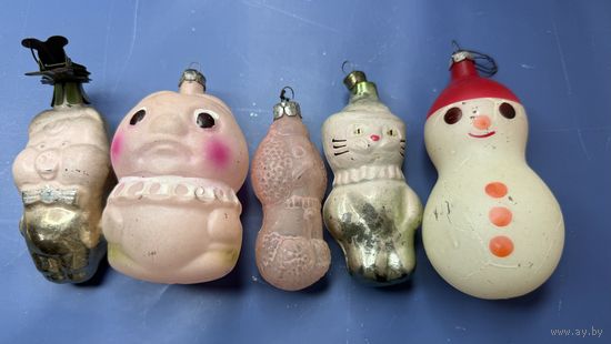 Старт с 1 рубля !Елочные игрушки СССР ! Смотрите другие лоты ,много распродаж!