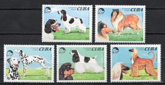 Куба 1994. Собаки 5марок  (3771)