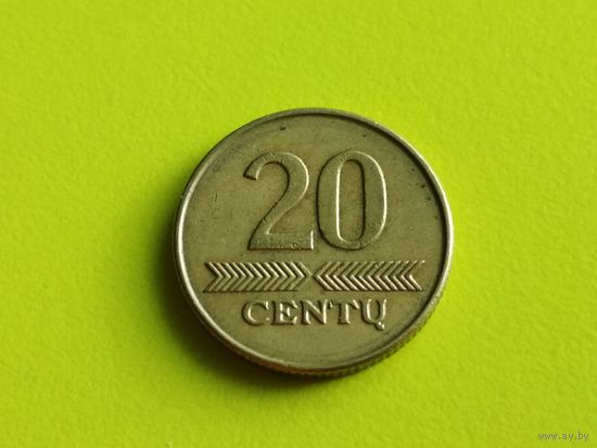 Литва. 20 центов 2008.