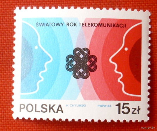 Польша. Всемирный год телекоммуникаций. ( 1 марка ) 1983 года.