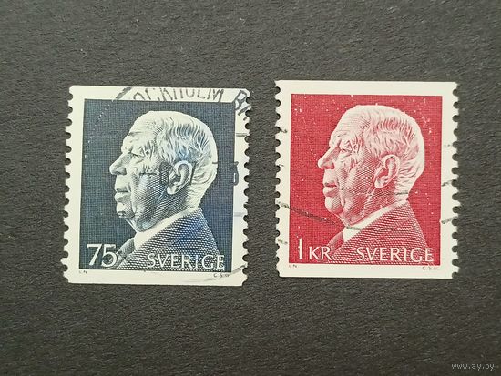 Швеция 1972. Король Густав VI Адольф. Полная серия