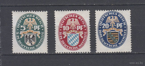 Германия. 1925. 3 марки. Michel N 375-377 (45,0 е)
