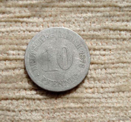 Werty71 Германия 10 пфеннигов 1876 D