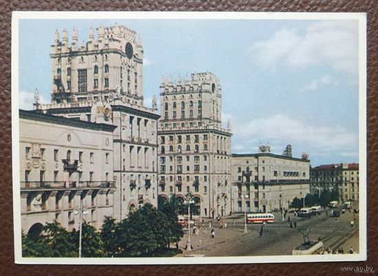 Минск  Привокзальная площадь 1959 г