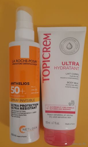 Topicrem Топикрем молочко, спрей для лица и тела La Roche Posay SPF50