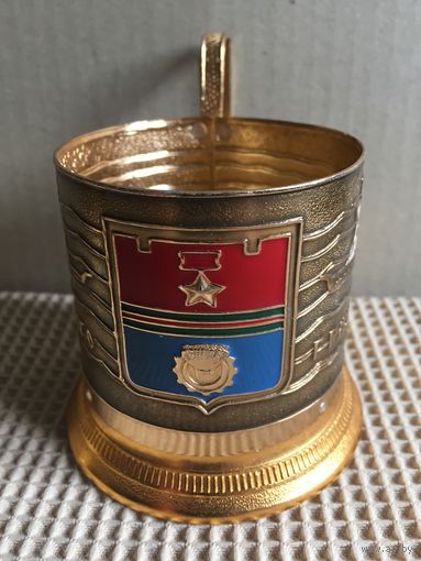 ПОДСТАКАННИКИ "ГЕРБ ВОЛГОГРАДА". 1970-Е ГОДА. РЕДКИЙ. В НАЛИЧИИ 4 ШТУКИ. ЦЕНА СНИЖЕНА И УКАЗАНА ЗА 1 ШТУКУ. СМ.ОПИСАНИЕ.