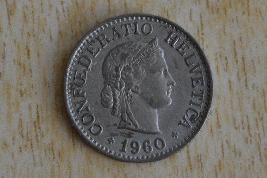 Швейцария 10 раппенов 1960