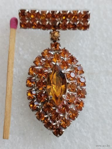 Брошь винтажная ЧССР.