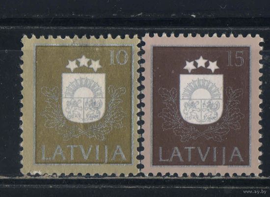 Латвия 2-я Респ 1991 Гербы Стандарт #306-7*