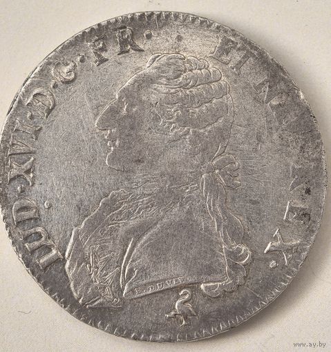 Экю 1784 год. Франция..