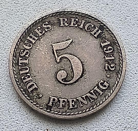 Германия 5 пфеннигов, 1912 F 2-12-31