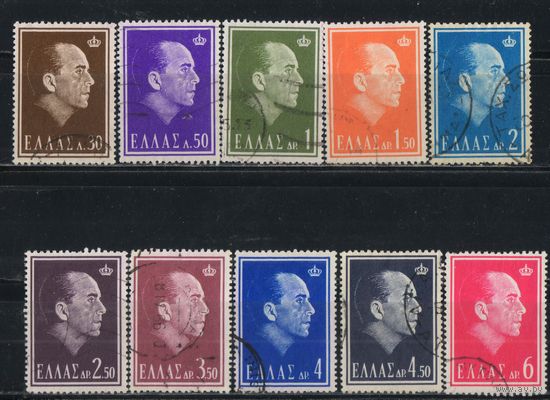 Греция Кор 1964 Павел I Стандарт Полная #835-44