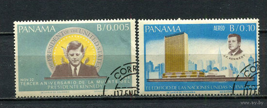 Панама - 1966 - Кеннеди - 2 марки. Гашеные.  (Лот 32JT)-T25P5
