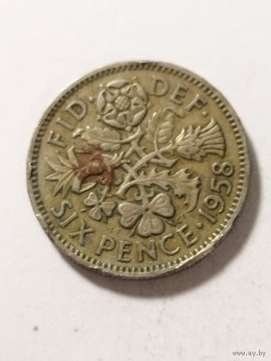 Великобритания 6 пенсов 1958