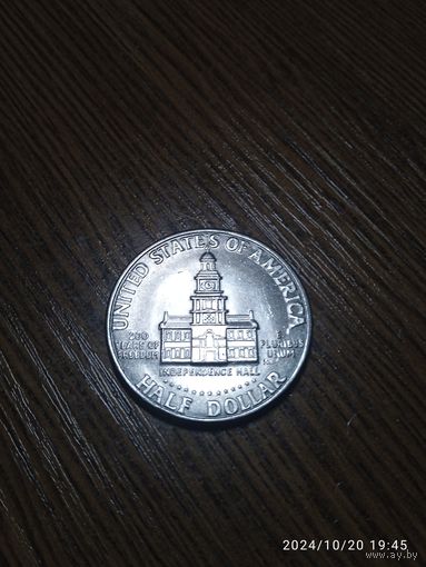США 1/2 доллара 1976 (D) 200 лет независимости, Кеннеди