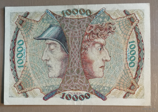 Германия, 10000 марок, 1923 год, Мангейм (Mannheim)