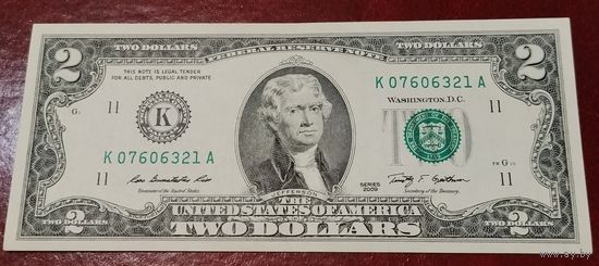 2 доллара 2009 г.
