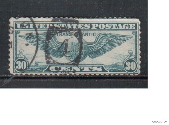 США-1939, (Мих.450), гаш.   , Авиапочта ,Авиация, Знак пилота, (одиночка)(2)