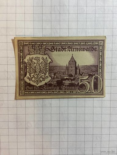 50 пфеннингов (нотгельды) г. Германия.