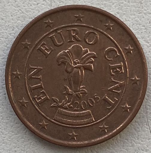 Австрия 1 евроцент 2005 г.