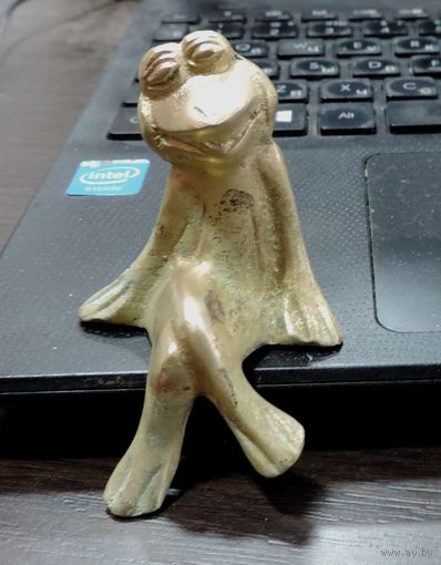 Статуэтка бронзовая "Лягушка" 70-е годы Европа. Высота 8.3 см.