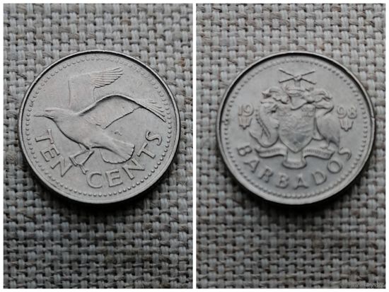Барбадос 10 центов 1998 /FA