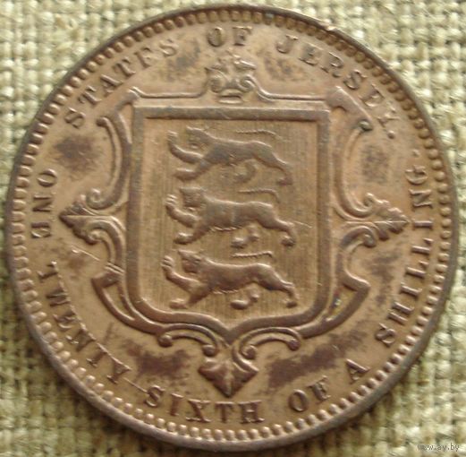 1/26 шиллинга 1866 Джерси