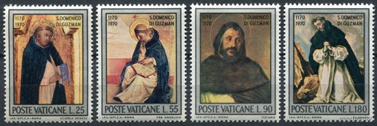 Ватикан 1971 ** Св. Доминик, серия 4 марки