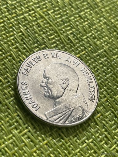 Ватикан 50 лир 1984 г