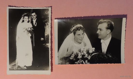 Фото "Свадьба", 1960-е гг., Барановичи (2 шт)