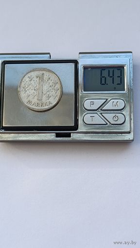1 марка  1965 года Финляндия - (Suomi) (1963 - 2001). Гурт -'*** SUOMI FINLAND *** SUOMI FINLAND'. Серебро 350. Монета не чищена. 922