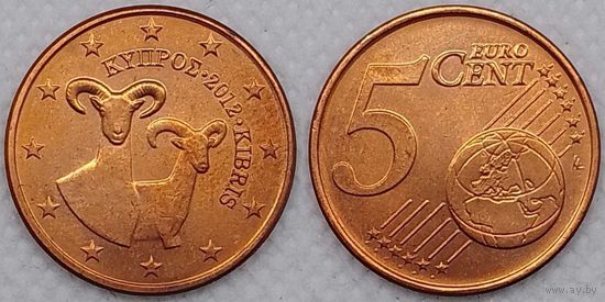 5 евроцентов 2012 г Кипр Unc