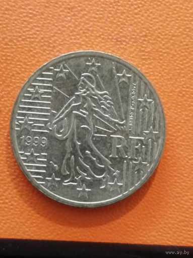 Франция 50 евроцентов, 1999 год, KM# 1287