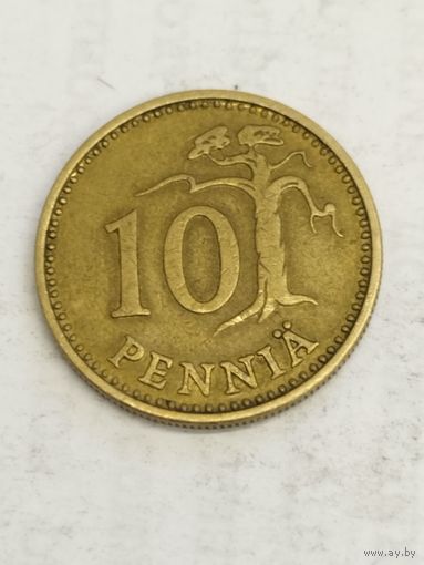 Финляндия 10 пенни 1965