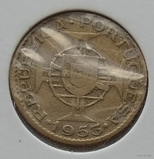 Кабо-Верде 2,5 эскудо 1953 г. В холдере