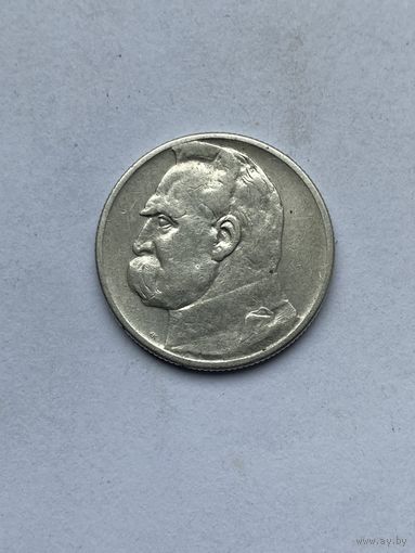 2 злотых. 1934г. Пилсудский.