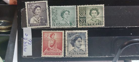 РАСПРОДАЖА. АВСТРАЛИЯ 1959г. Полная серия. Гаш.