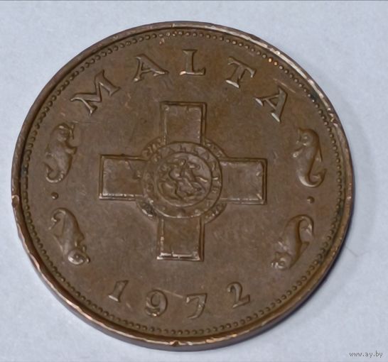 Мальта. 1 цент 1972 года.