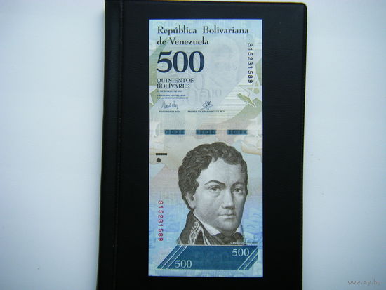Венесуэла 500 БОЛИВАРОВ 2017г. UNC.