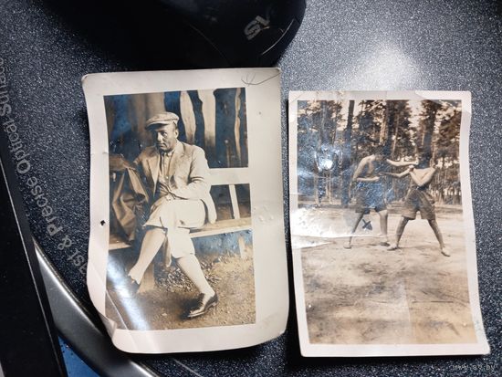 Старинная старая фотография 2 шт. Клецк 25 серпня 1932 г. харцеры скауты Клецкой гимназии  Межвоенная Польша