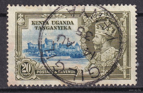 47.BrKS. Великобритания. Колонии. Кения, Уганда и Танганьика. Серебряный юбилей. Георг V. 1935 г. 20c. Mi.#45.