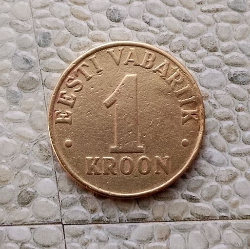 1 крона 2000 года Эстония. Вторая Республика