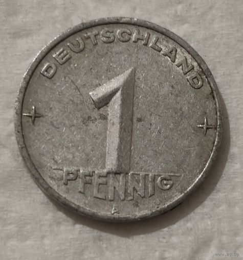 Германия - ГДР 1 пфенниг, 1952 "A" - Берлин (14-11-56)