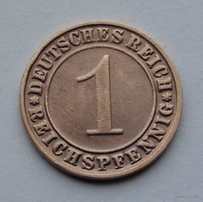 Германия - Веймарская республика 1 рейхспфенниг. 1935. E