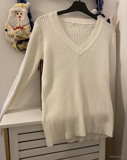 Джемпер белый красивый бренд H&M