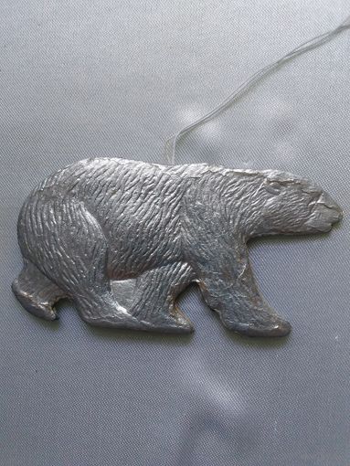 Старинный ёлочный картонаж.Медведь.Каталог.Редкий.